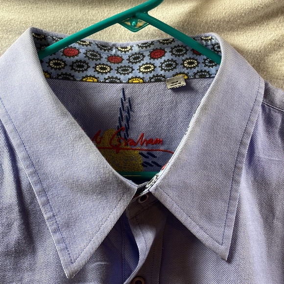 Robert Graham long sleeve light blue button down - Picture 2 of 9